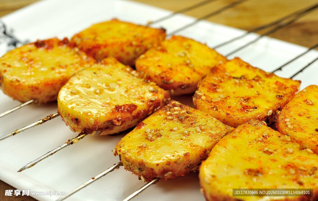 烤土豆片美味诱人