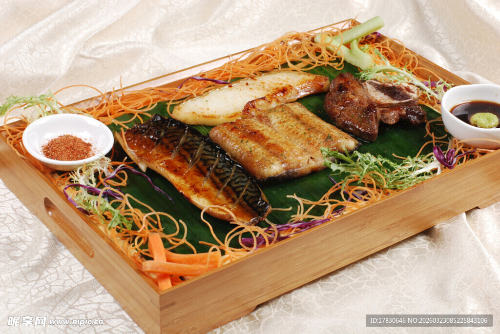 美味日式便当拼盘