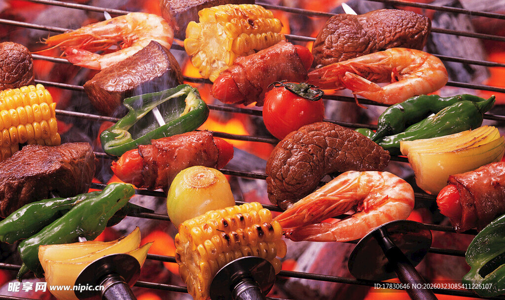 美味多样的户外烧烤盛宴