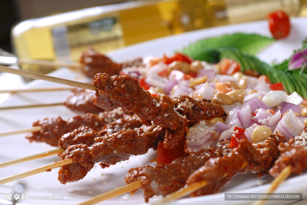 美味烤肉串视觉味觉盛宴