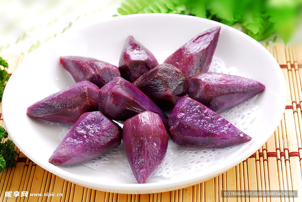 一盘紫薯