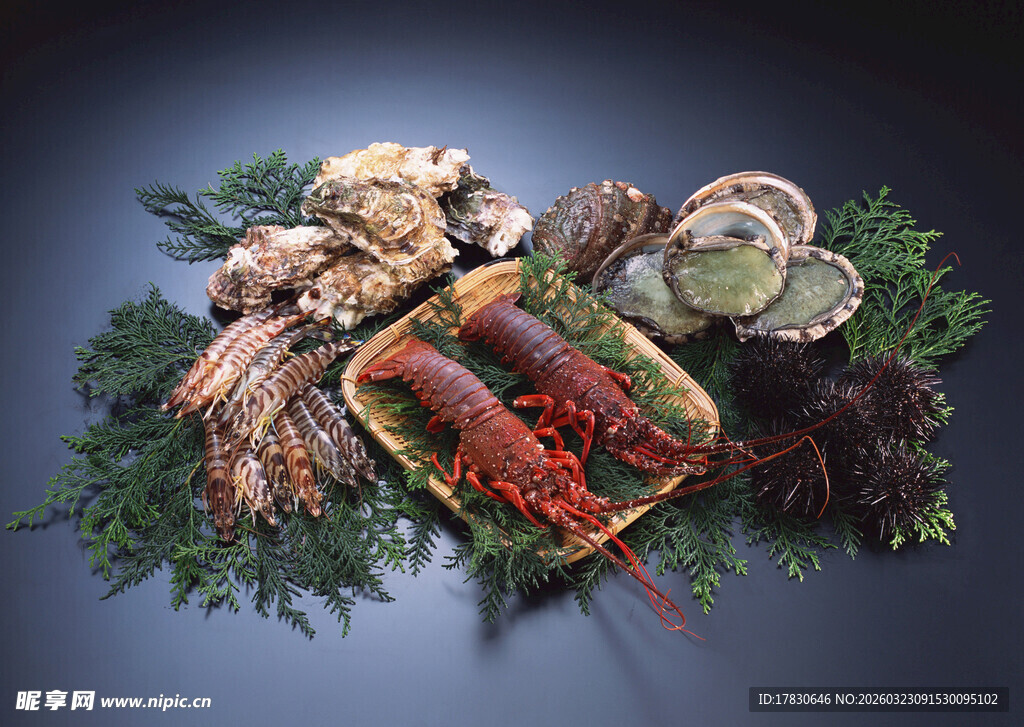 丰盛海鲜拼盘尽显美味