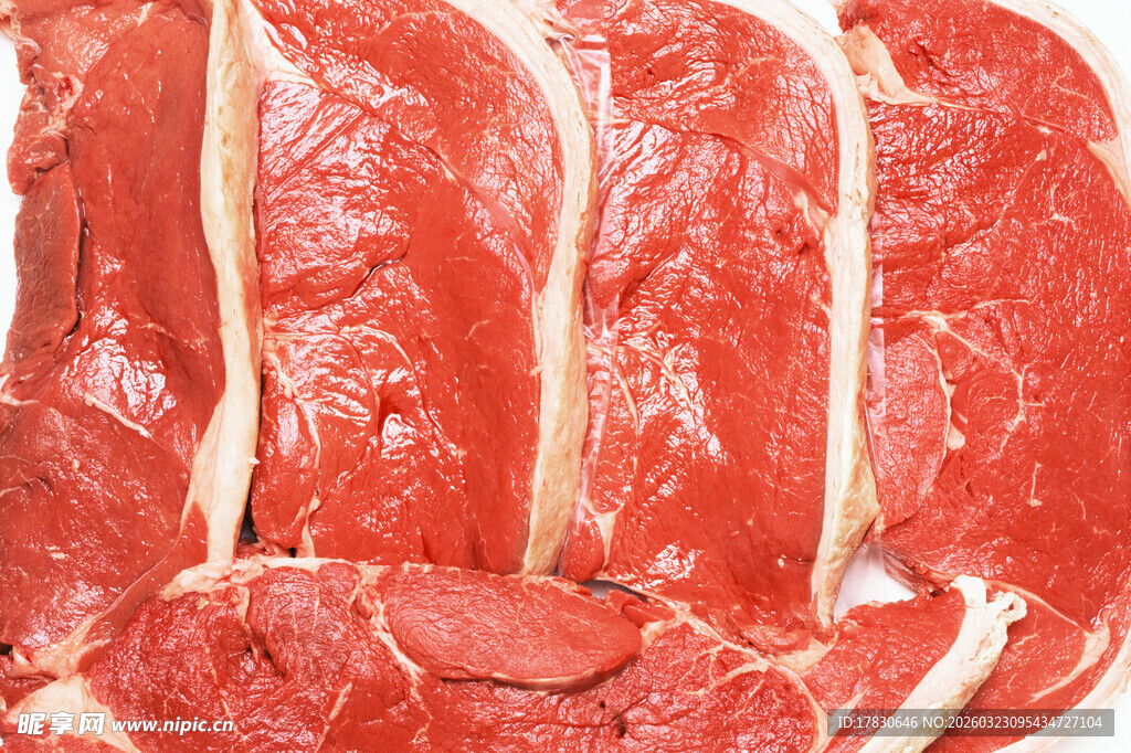 新鲜生牛肉切片