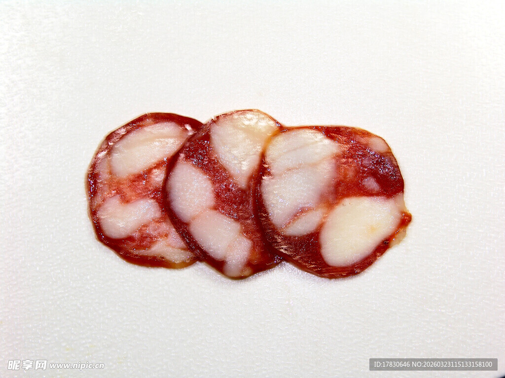 切片香肠特写