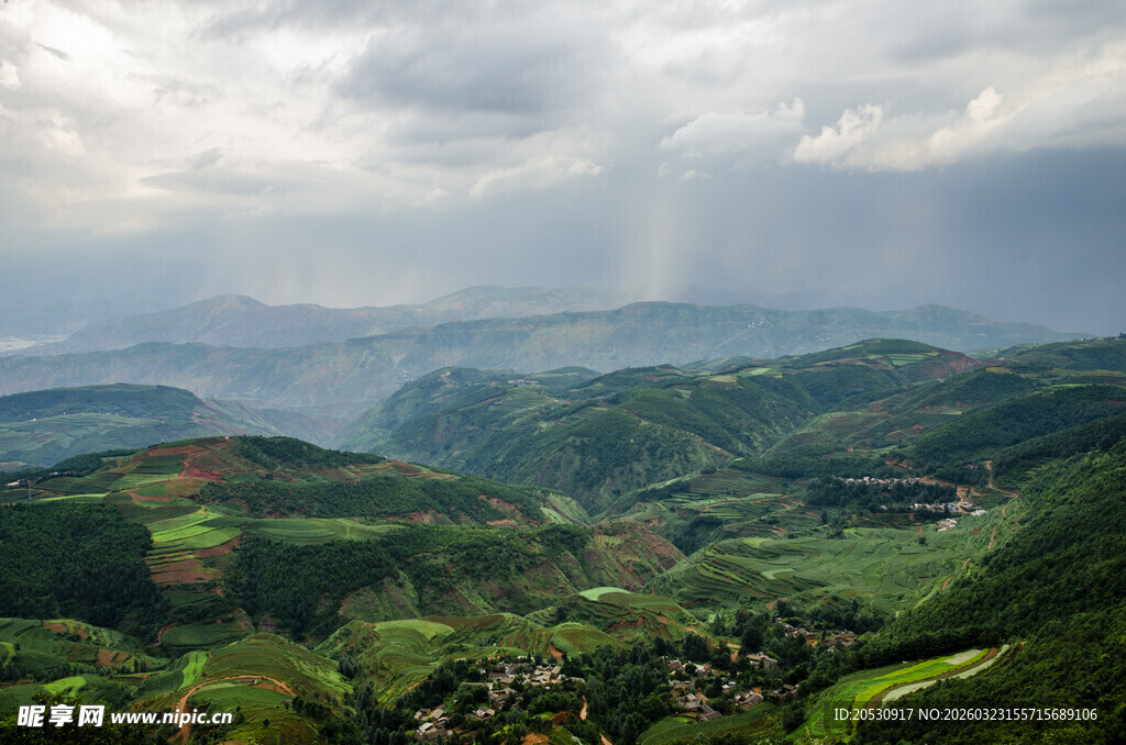 云南省东川红土地镇风光