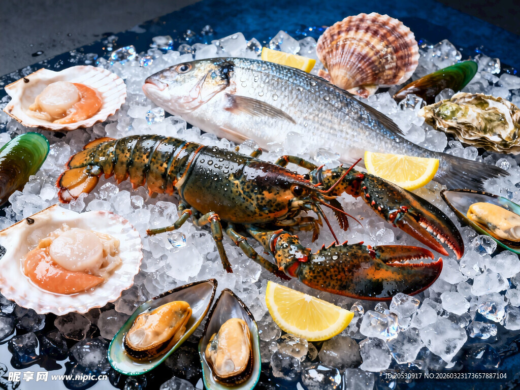 海鲜水产冰鲜场景商业