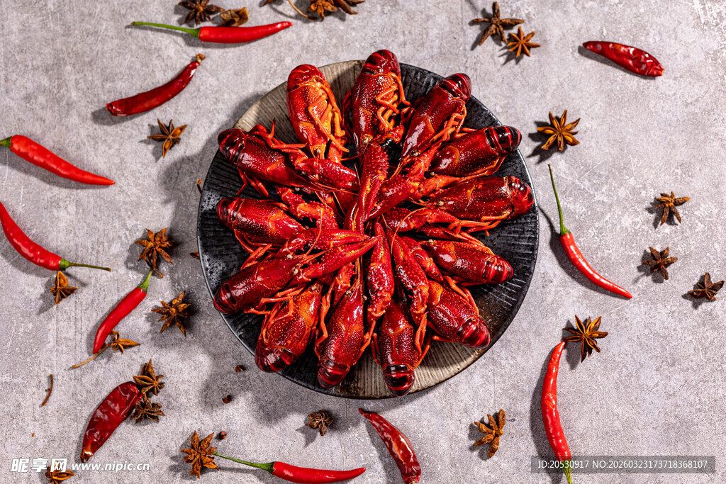 诱人的美食小龙虾