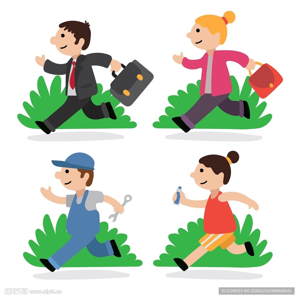 奔跑的职场与服务人员