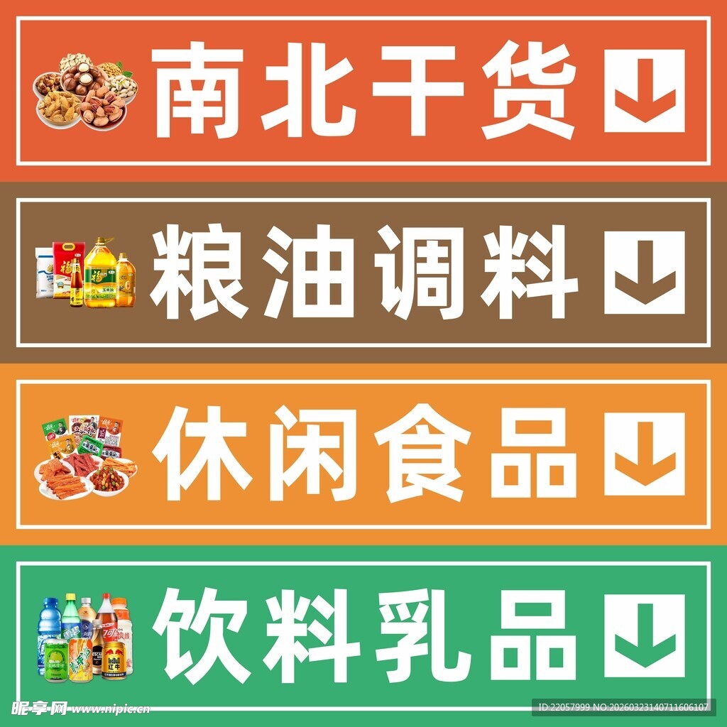 超市分类标识