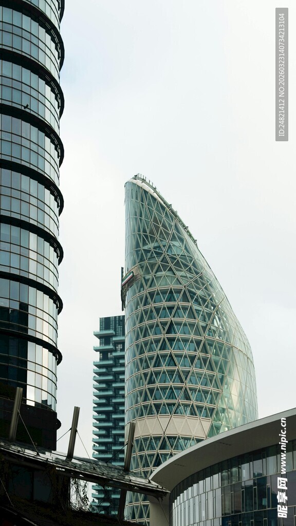 现代都市摩天大楼景观