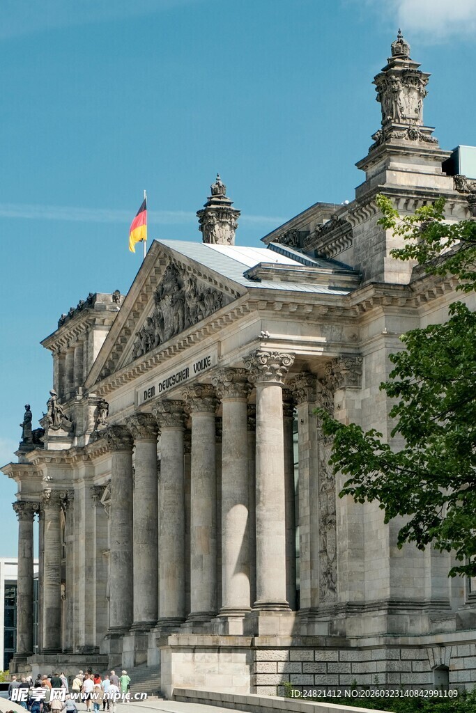 德国国会大厦外观景观
