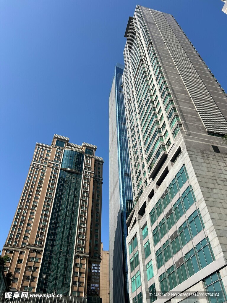 都市摩天大楼景象