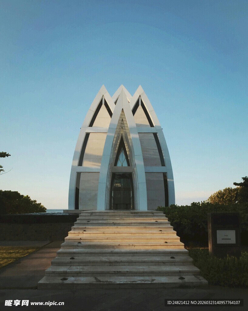 独特造型的宏伟建筑