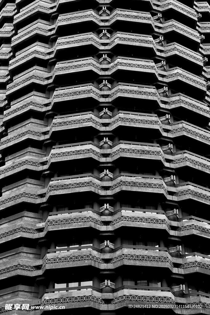 传统瓦片屋顶纹理特写
