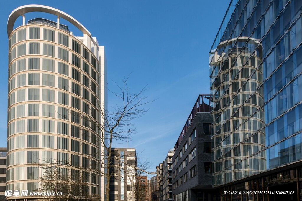 现代都市高楼大厦景观