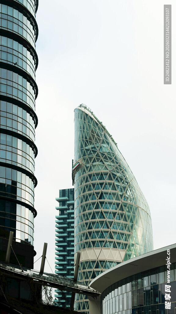 现代都市摩天大楼景观