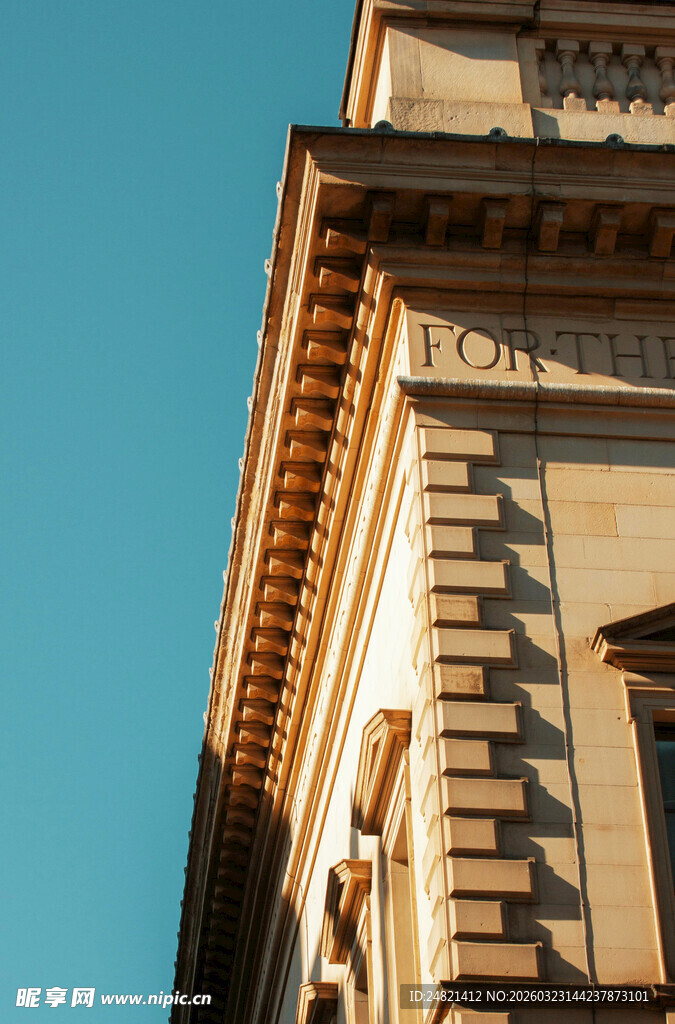 古典建筑局部特写