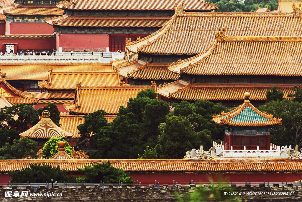 故宫古建筑群屋顶景观