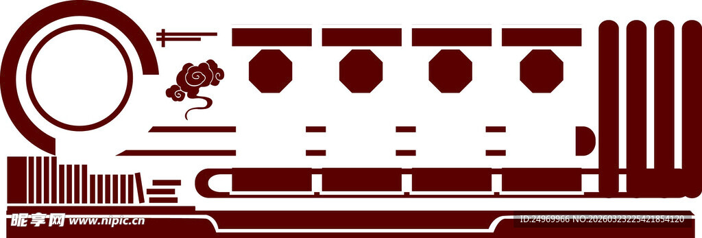 文化墙模板  