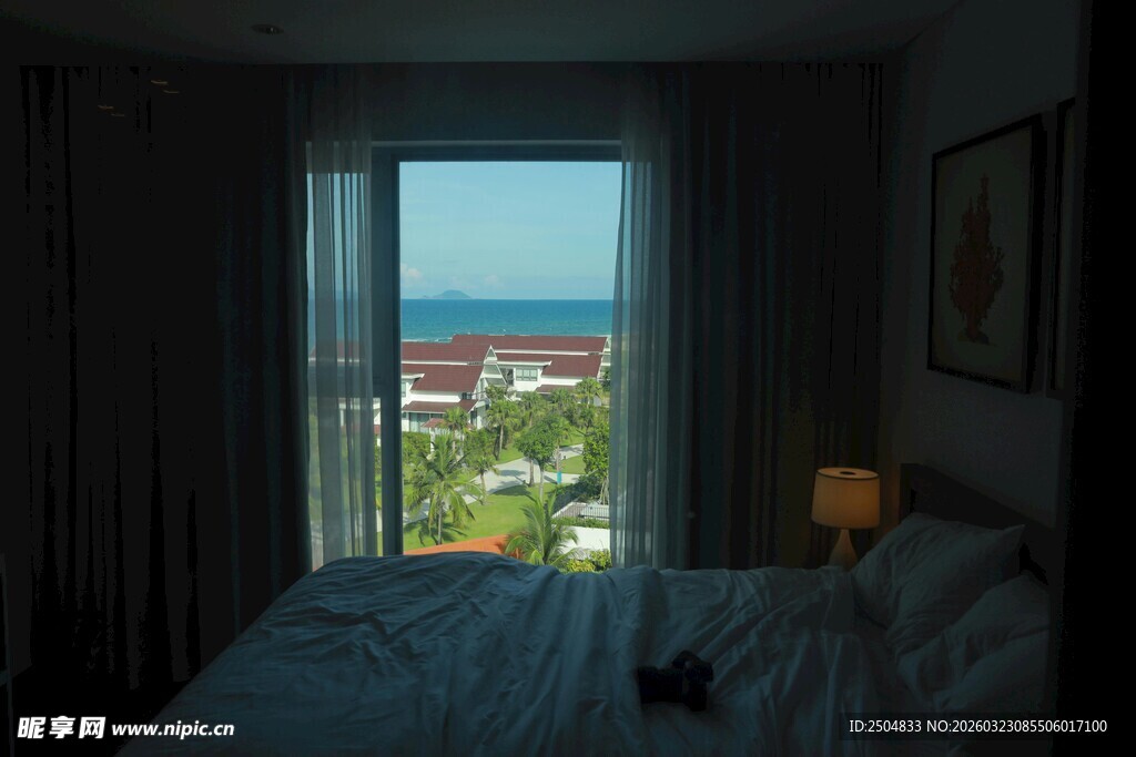 海景卧室 窗边惬意休憩空间