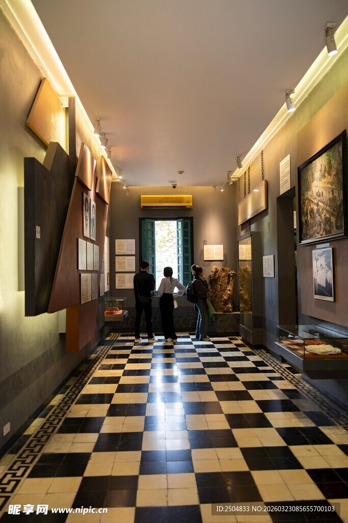 典雅复古的室内走廊空间