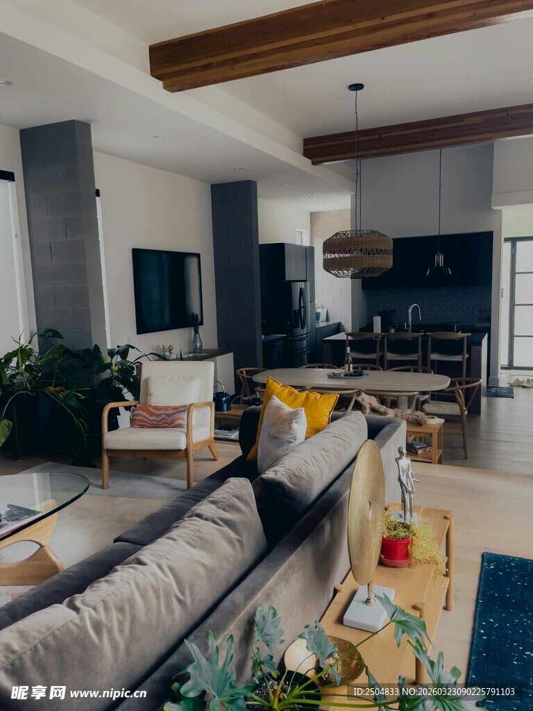 现代风客厅 居生活场景