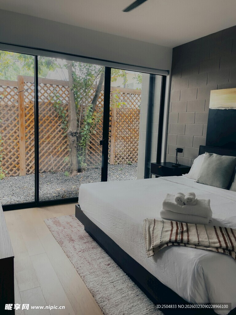 现代简约风格卧室室内景