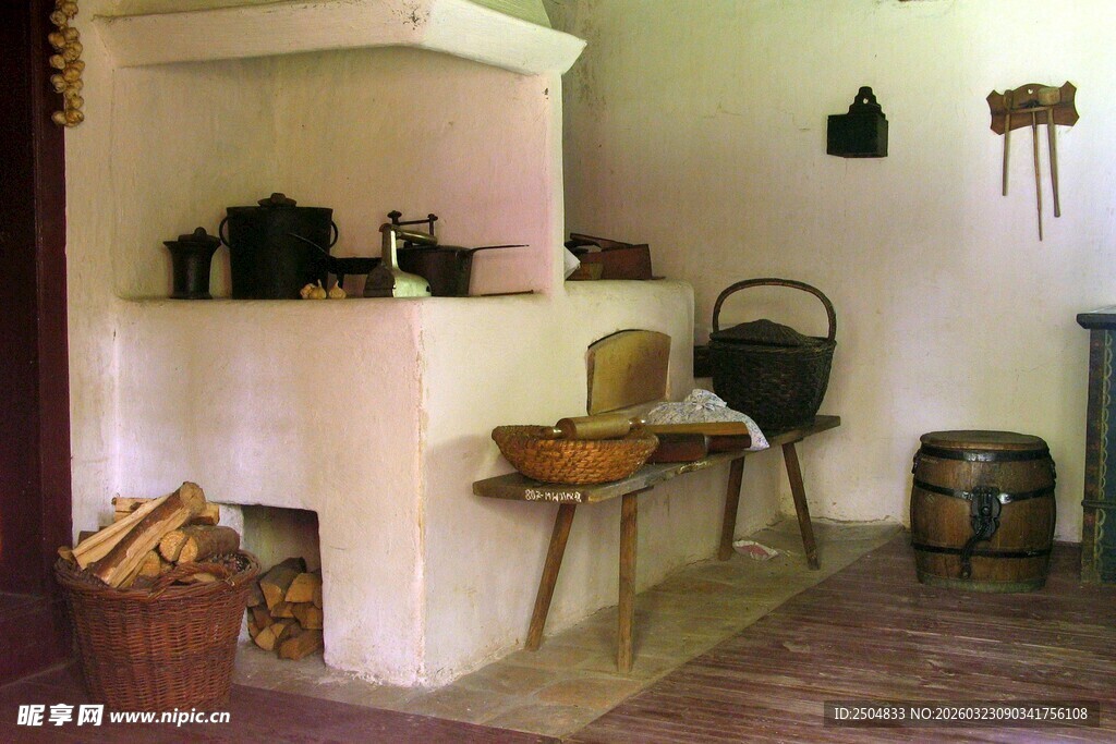 复古风室内角落装饰场景