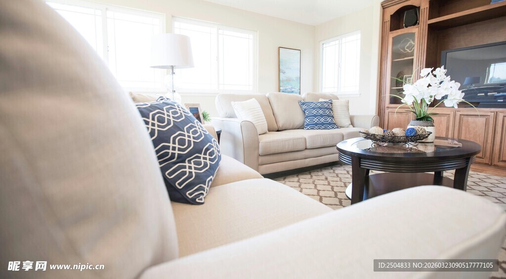 现代温馨客厅 居场景