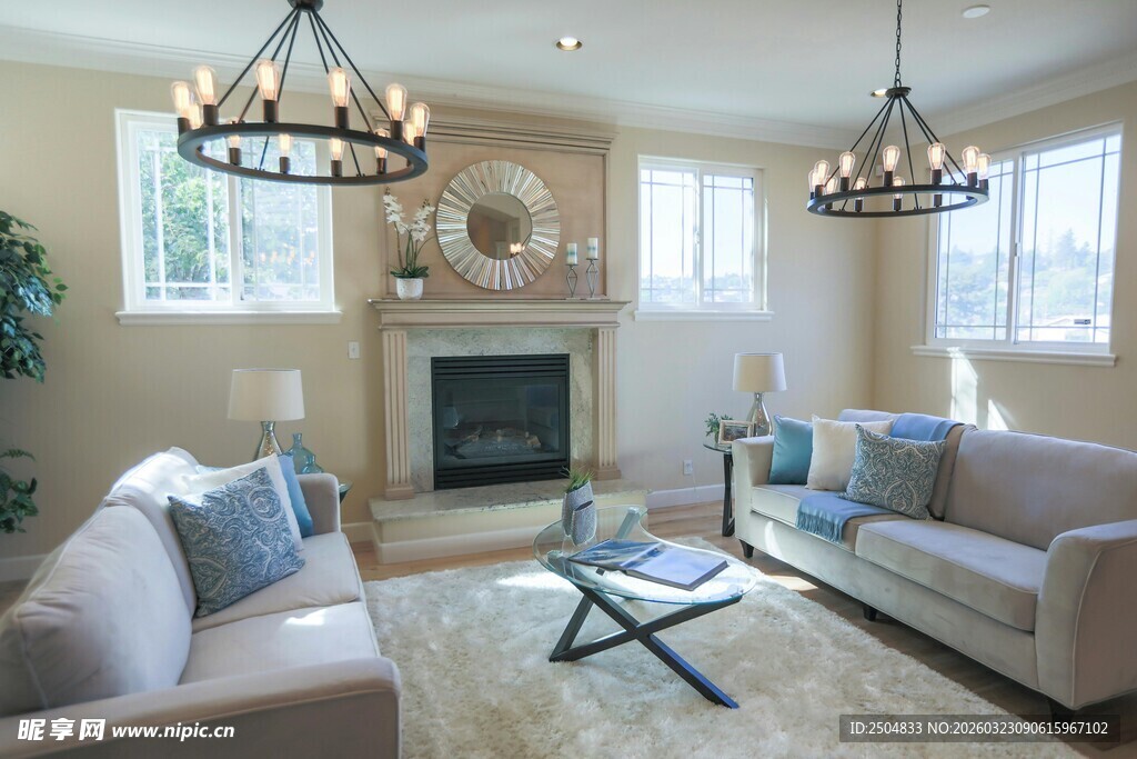 现代简约风温馨客厅场景