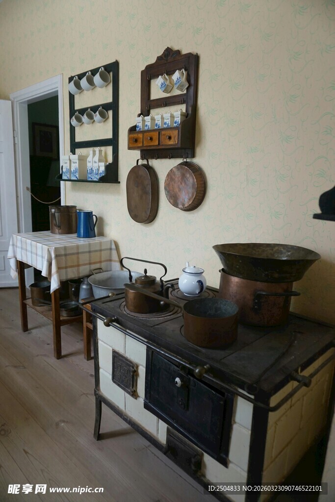 复古厨房一角展示