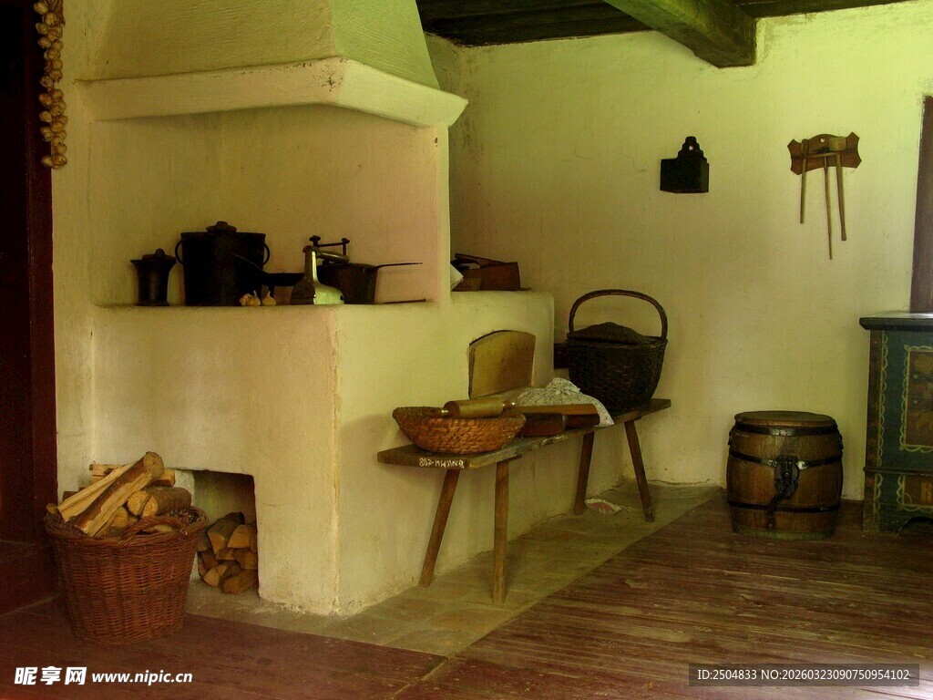 复古厨房场景展示