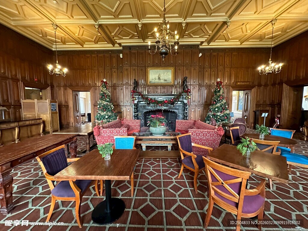 复古豪华客厅室内场景