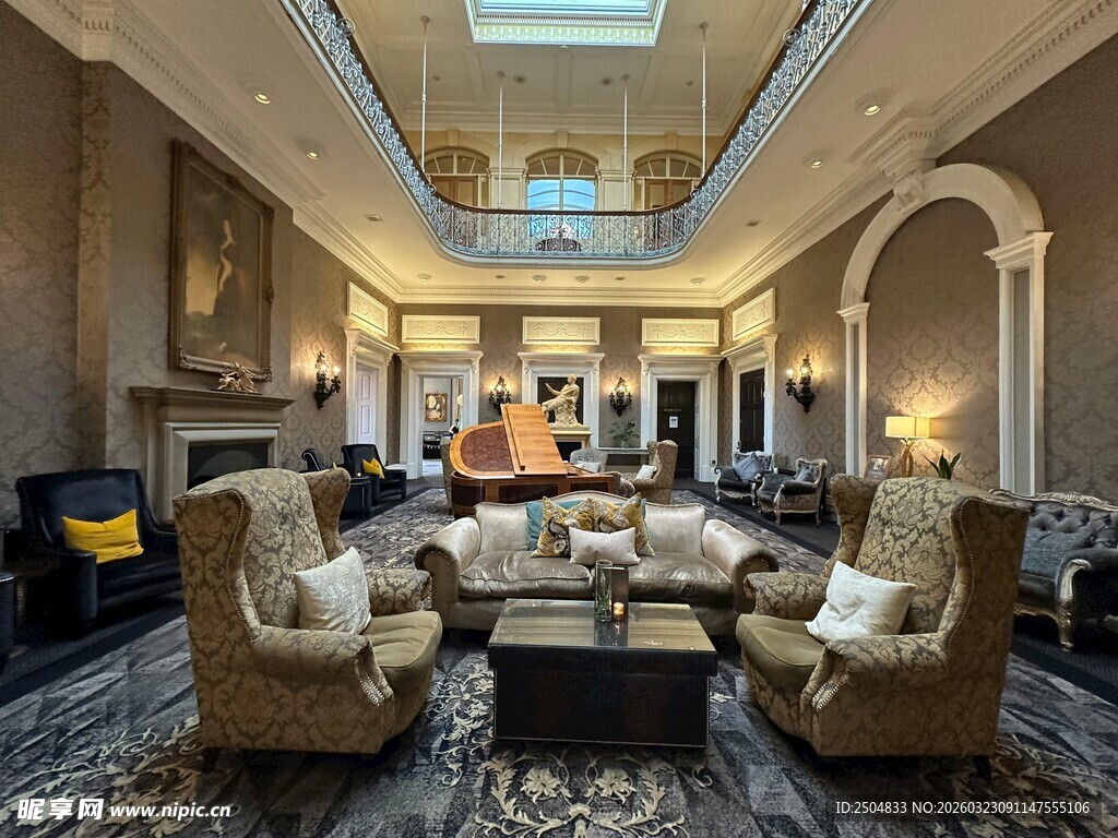 豪华欧式风格客厅室内景