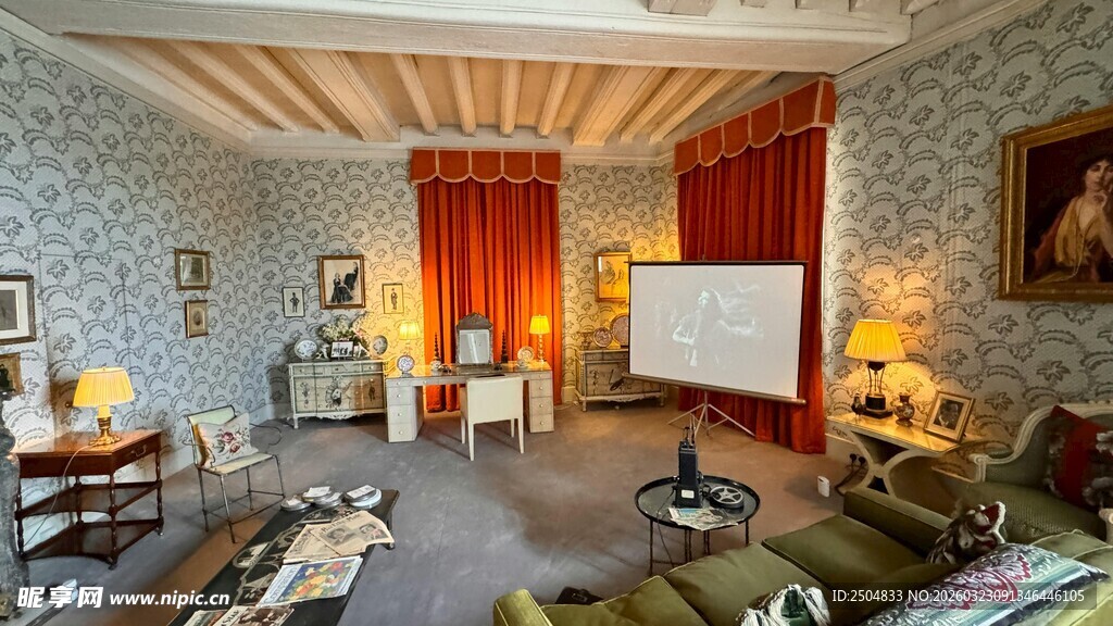 复古风格温馨客厅一角