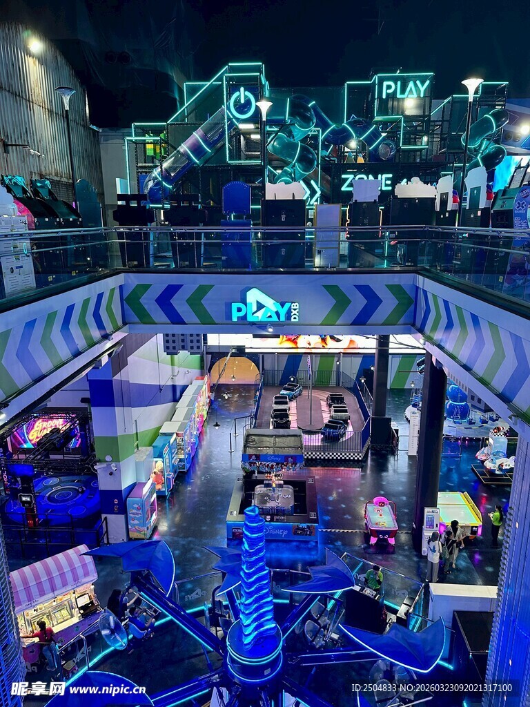 炫酷电玩城室内全景