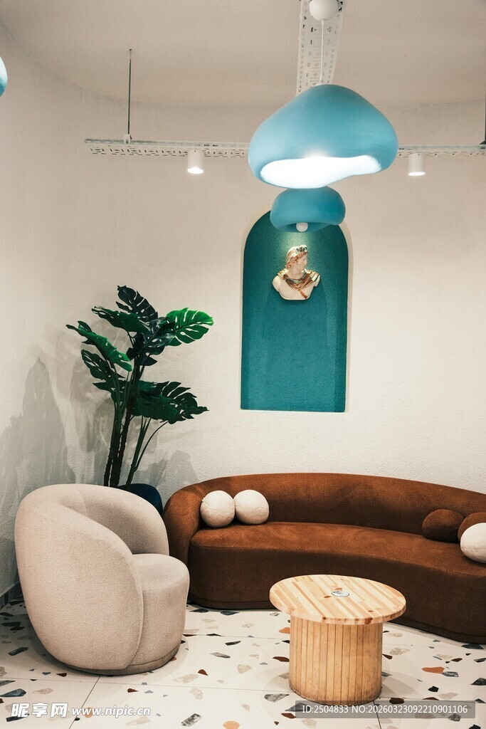 温馨北欧风室内休闲角落