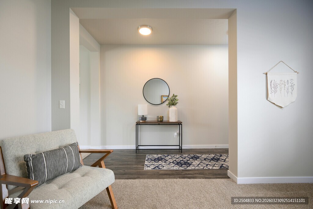 简约温馨的室内角落场景