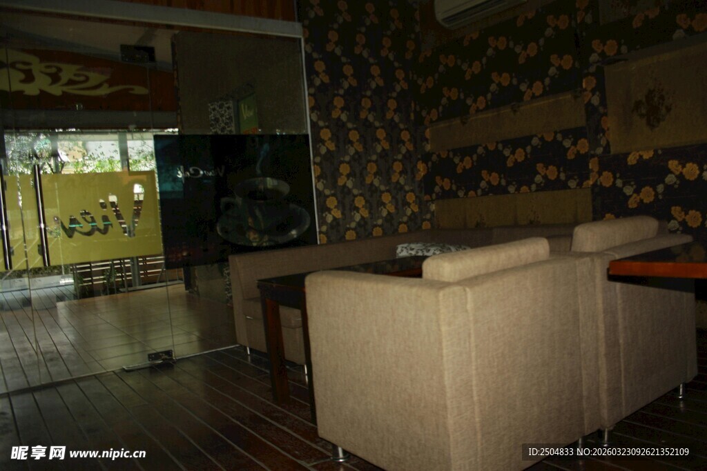 现代风格室内休闲区域场景