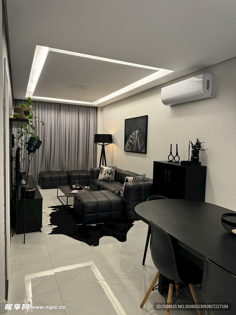 现代简约风格的客厅空间