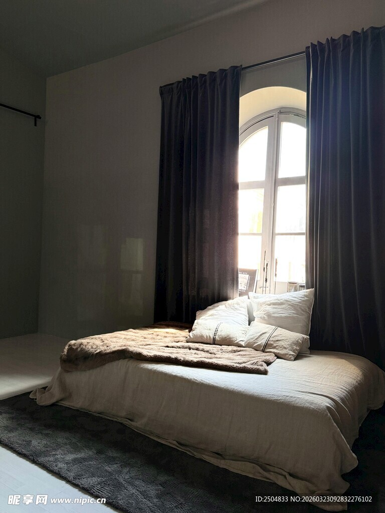 简约温馨卧室室内场景