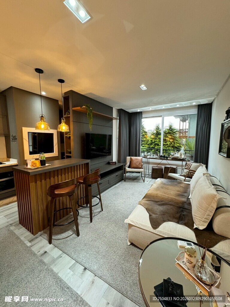 现代简约风格温馨客厅