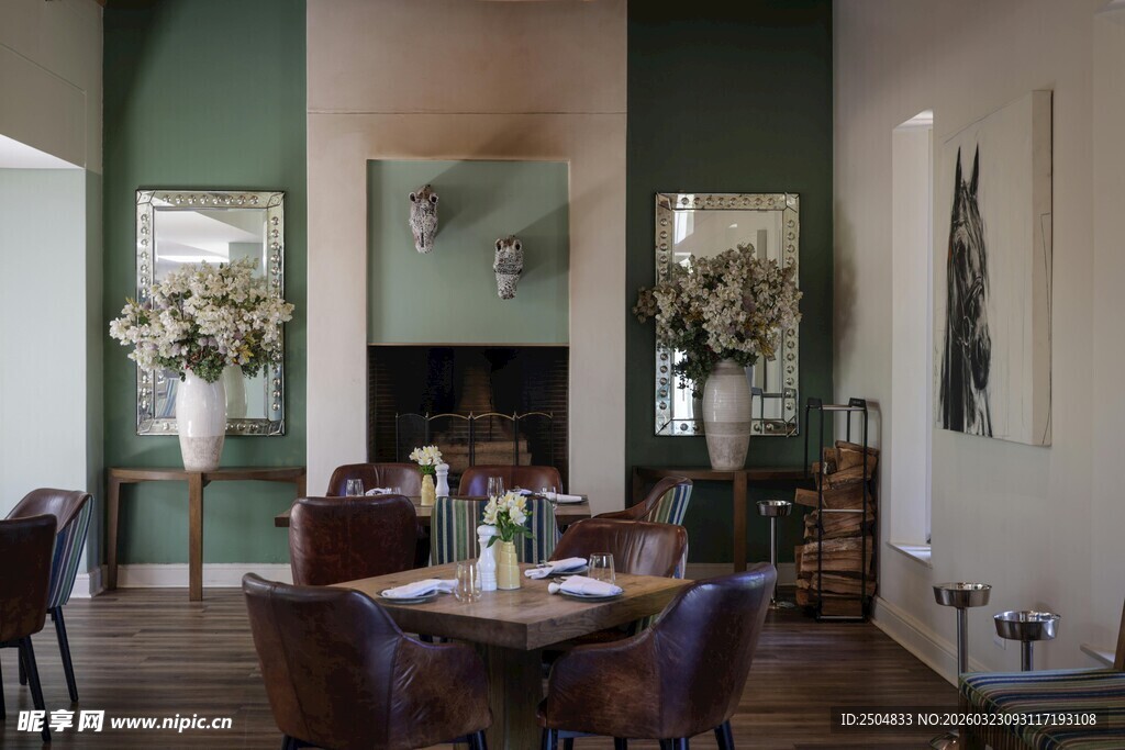 优雅现代风餐厅室内景致