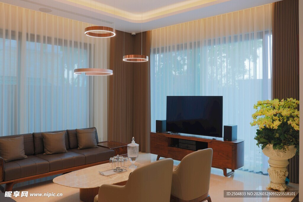 现代简约风格客厅室内景