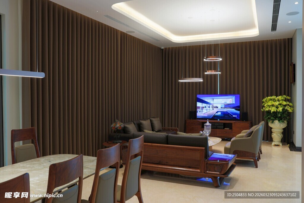 现代风格客厅室内场景