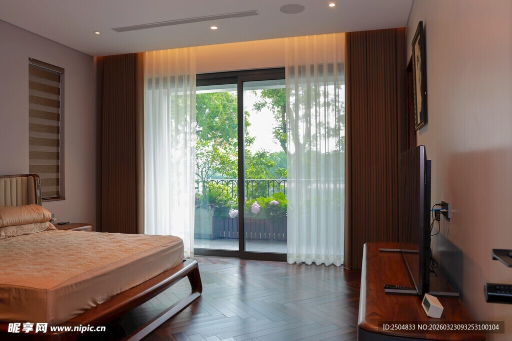 现代简约风格卧室室内景