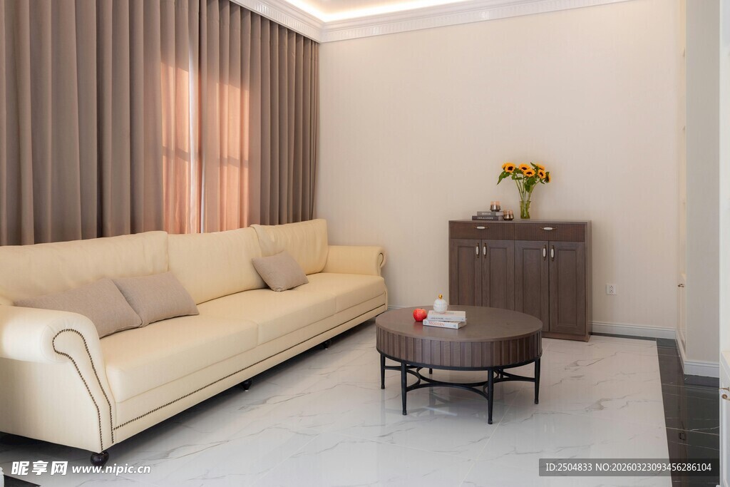 简约客厅沙发茶几布置图