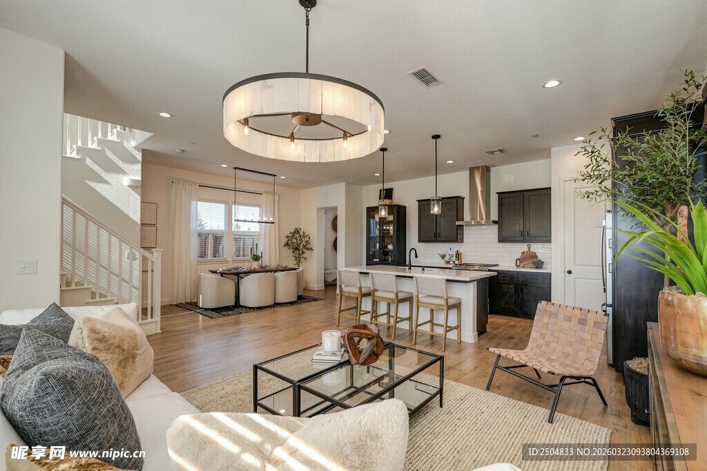 现代简约风温馨客厅空间