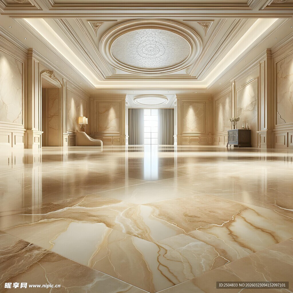 豪华大理石大厅室内空间