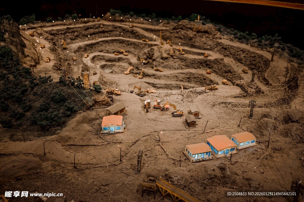 山谷中的露营场景